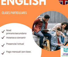 Apoyo escolar inglés virtual o presencial